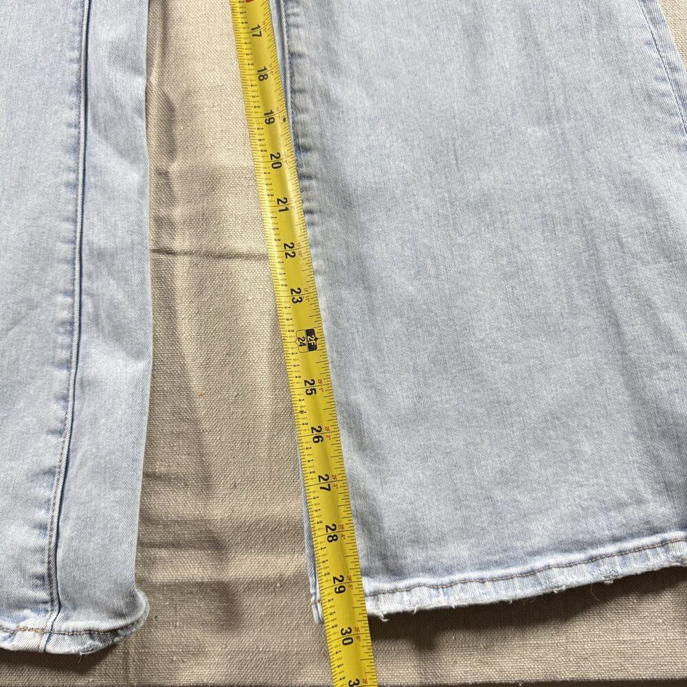 American Eagle Outfitters Womens Super High Rise Flare Jeans Light Wash 10 - Picture 12 of 13